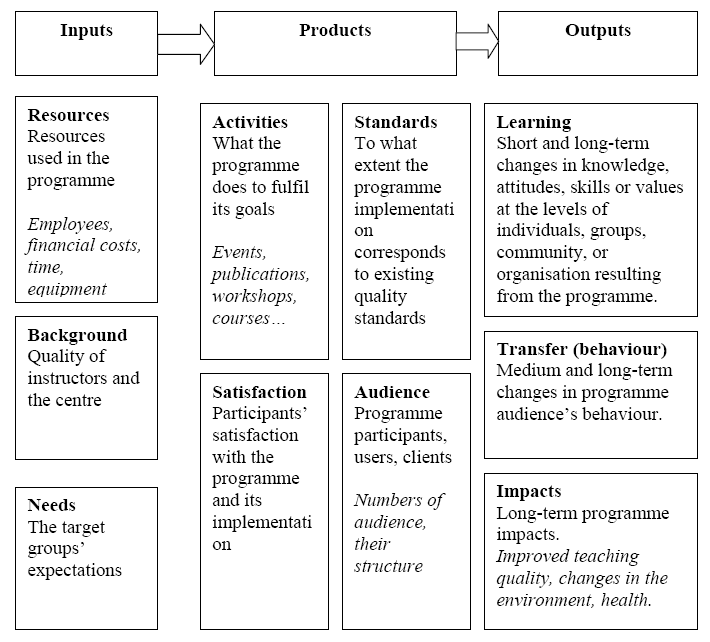 Input process output example in thesis